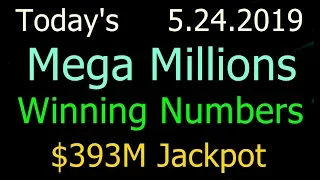 Today Mega Millions Winning Numbers 24 May 2019 Friday. Tonight Mega Millions Drawing 5/24/2019