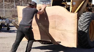 SAWMILLING A MASSIVE OAK - PART 3.