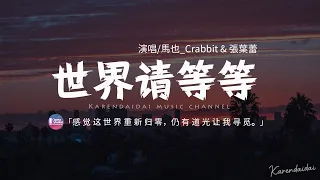 馬也_Crabbit & 張葉蕾 - 世界請等等「感覺這個世界 重新歸零，仍有一道光讓 我尋覓。」【動態歌詞/Pinyin Lyrics】