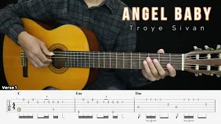 Angel Baby - Troye Sivan - Fingerstyle Guitar Tutorial + TAB & Lyrics