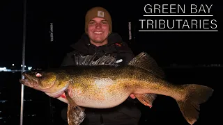 The Craziest Night Of Prespawn Walleye Fishing I’ve Ever Had! | Green Bay Tributaries