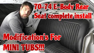 How to modify rear seat install with mini tubs for Muscle cars