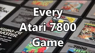 Every Officially Released Atari 7800 Game In One Video - The No Swear Gamer