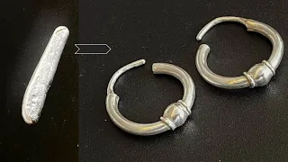 Hollow Earrings Making | How Earrings  Jewelry Are Made