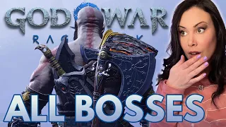 God of War Ragnarok ALL BOSSES and REACTIONS | First Playthrough | Highlight Video