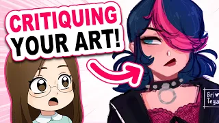 CRITIQUING MY VIEWERS' ART! 😅