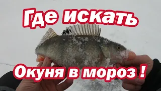 Где искать окуня зимой в мороз ! Балансир на окуня  Rapala . Ловля окуня зимой . Рыбалка на окуня