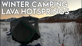 Winter Camping at Lava Hot Springs | Idaho Hot Springs