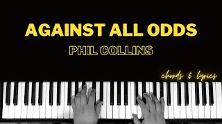 Against All Odds - Phil Collins | Piano Cover Accompaniment Backing Track Karaoke Instrumental Chord