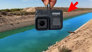 Dropping a GoPro Into a Desert Canal! (INSANE)