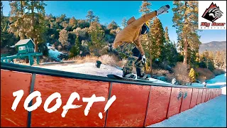 Landing The 100 FOOT RAIL at BIG BEAR MOUNTAIN!