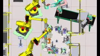 Virtual Robotic Spot weld simulation