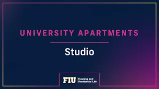 FIU University Apartments Room Tour: Studio