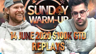 Sunday WARM-UP $215 roo_400 | efkinis24 | deivid29 Final Table Poker Replays