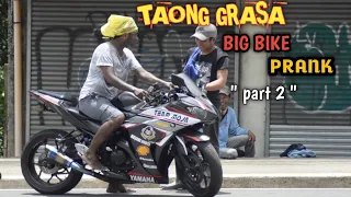 TAONG GRASA NAKA BIG BIKE *PRANK* " PART 2 "