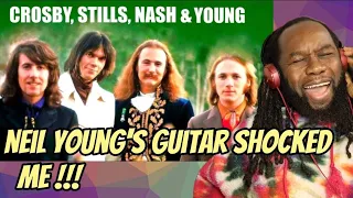 CROSBY,STILLS,NASH & YOUNG -Down by the river REACTION -Never knew young coulf play guitar like that