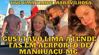 Gusttavo Lima recebido por MULTIDÃO em AEROPORTO de Manhuaçu - MG e Andressa Suita…