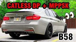 Catless BMW 340i - LOUD Exhaust Sounds / Accelerations