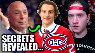 CANADIENS DRAFT SECRETS REVEALED: Behind-The-Scenes 2023 NHL Draft REACTION (Habs & Reinbacher News)