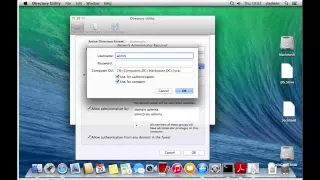 Login with an Active Directory User to a Mac OS X System