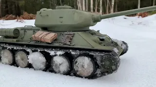 Радиоуправляемый танк Т-34-85. 1/16 scale rc tank T-34-85.