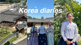 Korea Vlog - Ep.  2 | wearing hanbok, visiting gyeongbokgung palace & exploring cafes  ˗ˋˏ ♡ ˎˊ˗