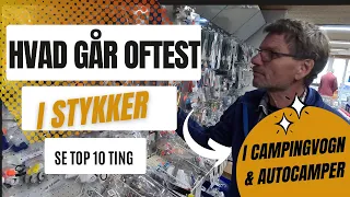 Hvad går oftest i stykker i campingvogn & autocamper