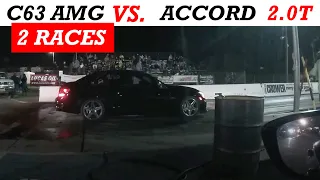 2020 Honda Accord Sport 2.0T vs. 2010 Mercedes C63 AMG: 2 Races