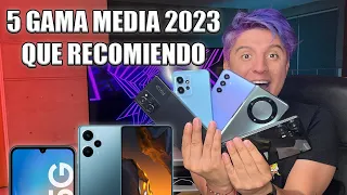 Top 5 mejores celulares GAMA MEDIA 2023 (hasta ahora)