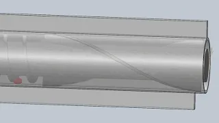 Animasi Prinsip Kerja Mesin Sosoh Beras (bagian screw)