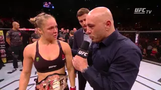 UFC 190: Ronda Rousey Octagon Interview