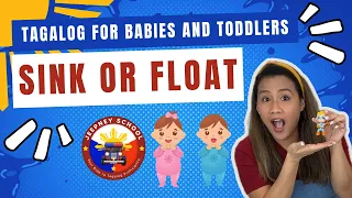 SINK OR FLOAT IN TAGALOG | JEEPNEY SCHOOL | TAGALOG FOR BABIES AND TODDLERS | PLAY WITH ATE CHERRY