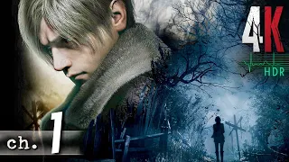 Resident Evil 4 Remake [4K/60fps HDR] (100%, Hardcore, Platinum) Walkthrough Part 1 - Chapter 1