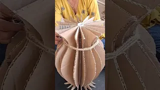 DIY Cardboard  flower vase Making  #diy #craft #creativevinii #homedecor #youtubeshorts #ashortaday