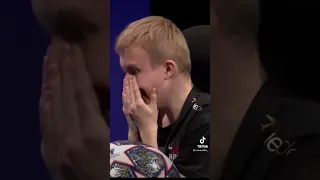 Anders Vejrgang cries after losing in FIFA 23