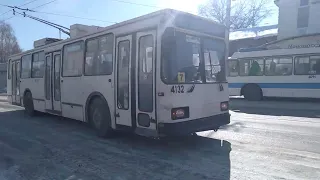 Белый троллейбус. БТМ-20101 квр БТРМ-4132. 7 маршрут.