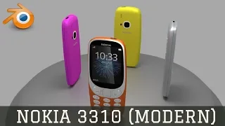 Nokia 3310 (Modern) - Blender Timelapse