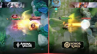 Dharma Vs Qi Hero Comparison | HOK VS AOV