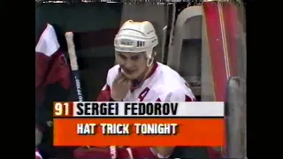 1995 RS: LA @ Det Highlights - 2/12/95 (Fedorov 4 Goals)