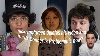 Nickisnotgreen deletes "apology" video and Kurtis Conner is problematic now?