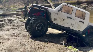 Muddy Trail and Creek Action