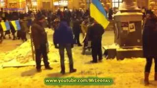 #евромайдан Киев - ДИСКОТЕКА У Киевской администрации (КМДА) НА КРЕЩАТИКЕ #Euromaidan