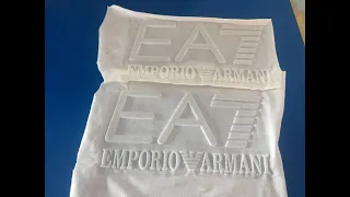 3D embossing machine, clothes/T-shirt/fabric/Garment silicone ink Embossing Logo Process