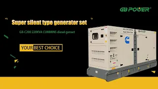 [GB POWER] Super silent type generator set | Diesel genset | CUMMINS engine | LEROY SOMER alternator