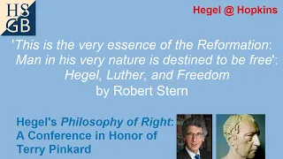 Robert Stern | "Hegel's Philosophy of Right" JHU Conference | Day 1 Session 1