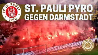 FC St. Pauli:  MEGA-PYRO der Ultras St. Pauli gegen Darmstadt (23.04.2022)