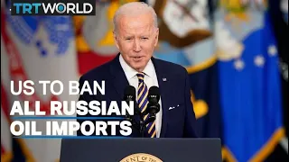 Biden announces ban on US imports of Russian oil, gas and coal