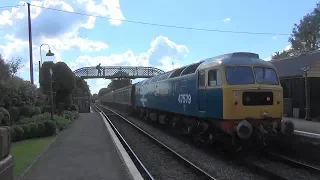 (HD) BR Large Logo 47579 'James Nightall G.C.' arrives at Medstead & Four Marks for Alton. 03.06.18