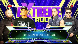 WWE 2K24: John Cena & Bray Wyatt vs. Damian Priest & Bad Bunny (Extreme Rules)