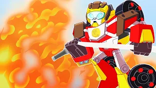Hot Shot Joins the Rescue Bots!!! | Double Episode | Rescue Bots Academy | Transformers Kids